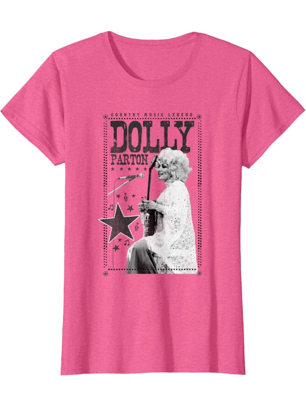 Pink Dolly Parton Graphic Short Sleeve Tee